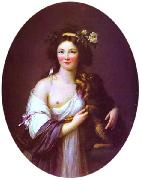 elisabeth vigee-lebrun Portrait of Mme D'Aguesseau oil painting reproduction